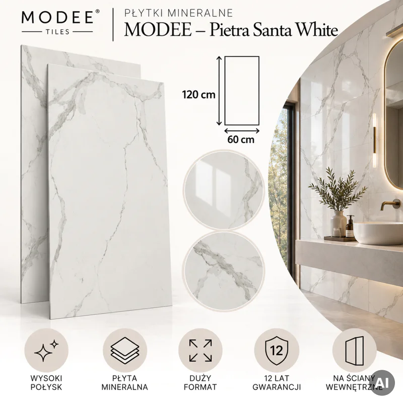 Panele ścienne Pietra Santa White 538G , 5905167889978 - 4