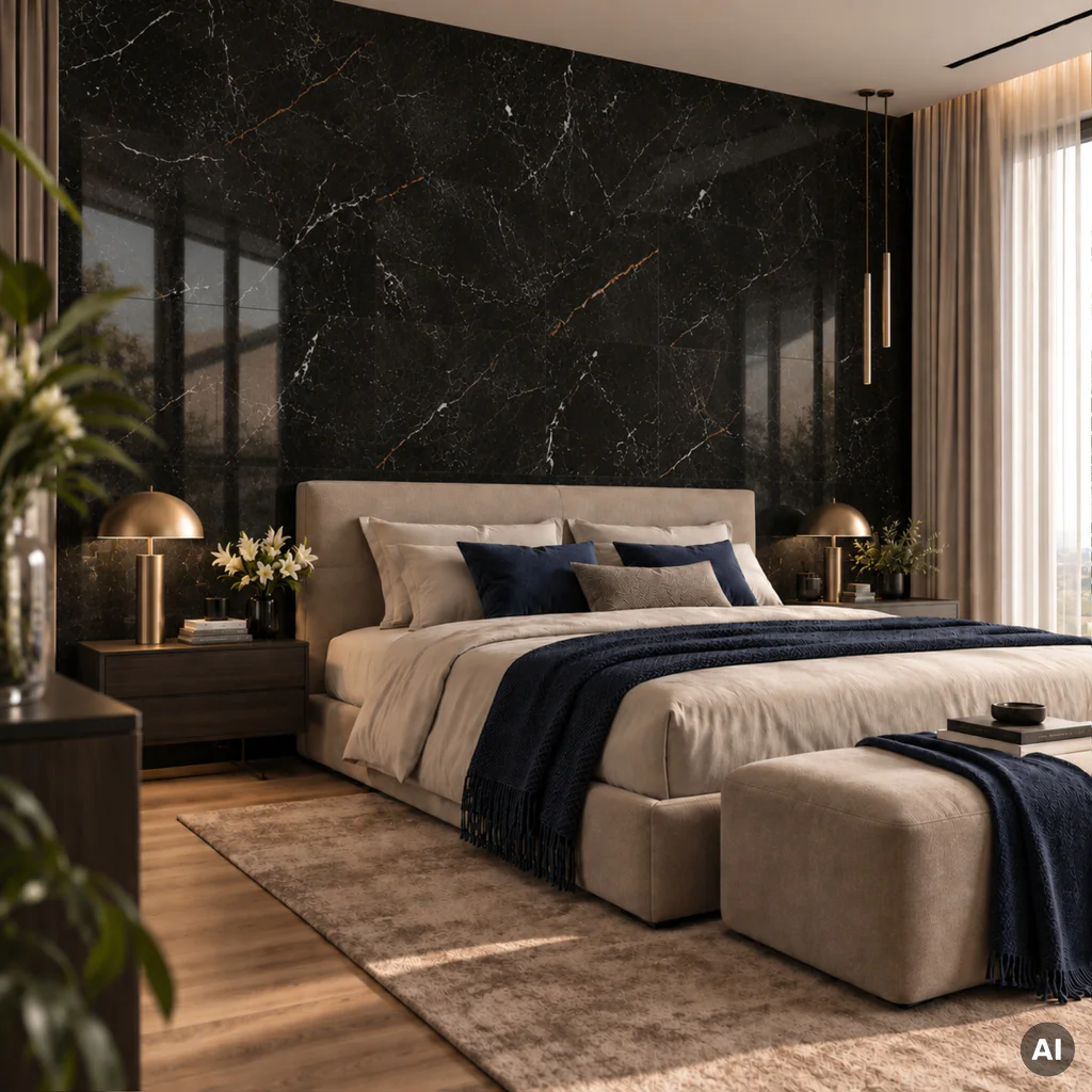 Panele ścienne Monreale Black 518G, 5905167889985