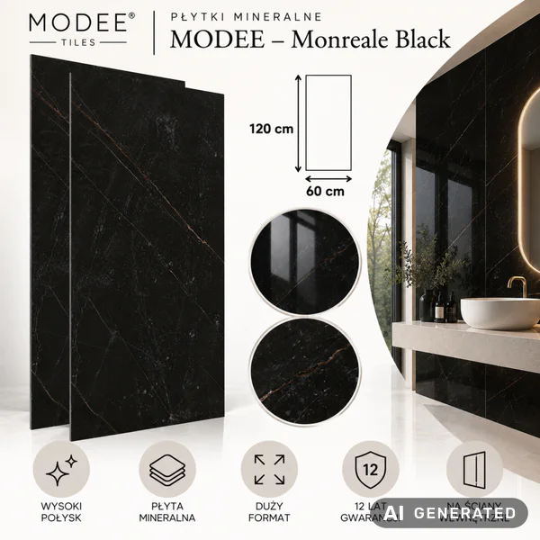 Panele ścienne Monreale Black 518G, 5905167889985 - 4