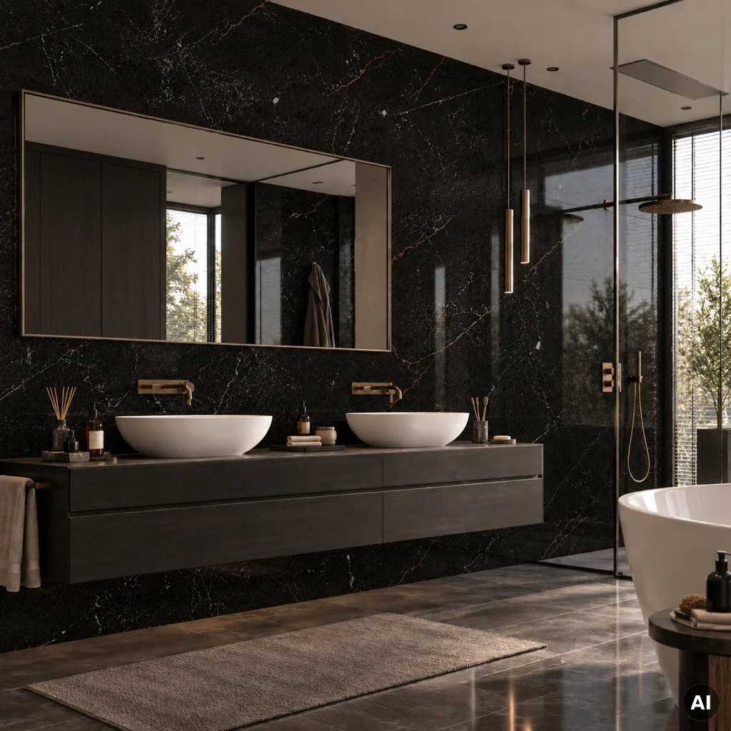 Panele ścienne Monreale Black 518G, 5905167889985