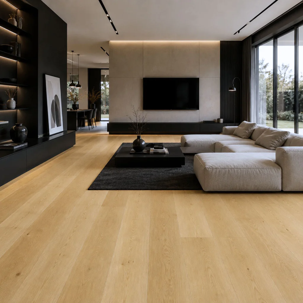 Podłoga drewniana Dąb Brushed Bevelled 14 mm, BC1-DBE1-OX4-XXR-K14180-F