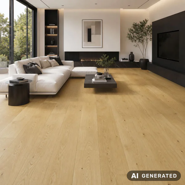 Podłoga drewniana Dąb Brushed Bevelled Naturalny 14 mm, BC