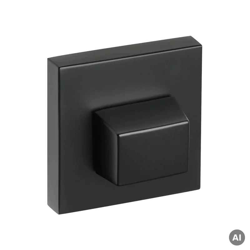 Rozeta kwadratowa VDS Euforio 6mm WC Czarna, 49-0058