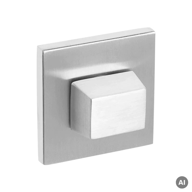 Rozeta kwadratowa VDS Euforio Fit 6mm WC Chrom Szczotkowany,