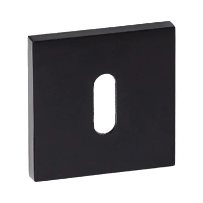 Rozeta kwadratowa VDS Paco Slim 6mm WK Czarna, 49-0618