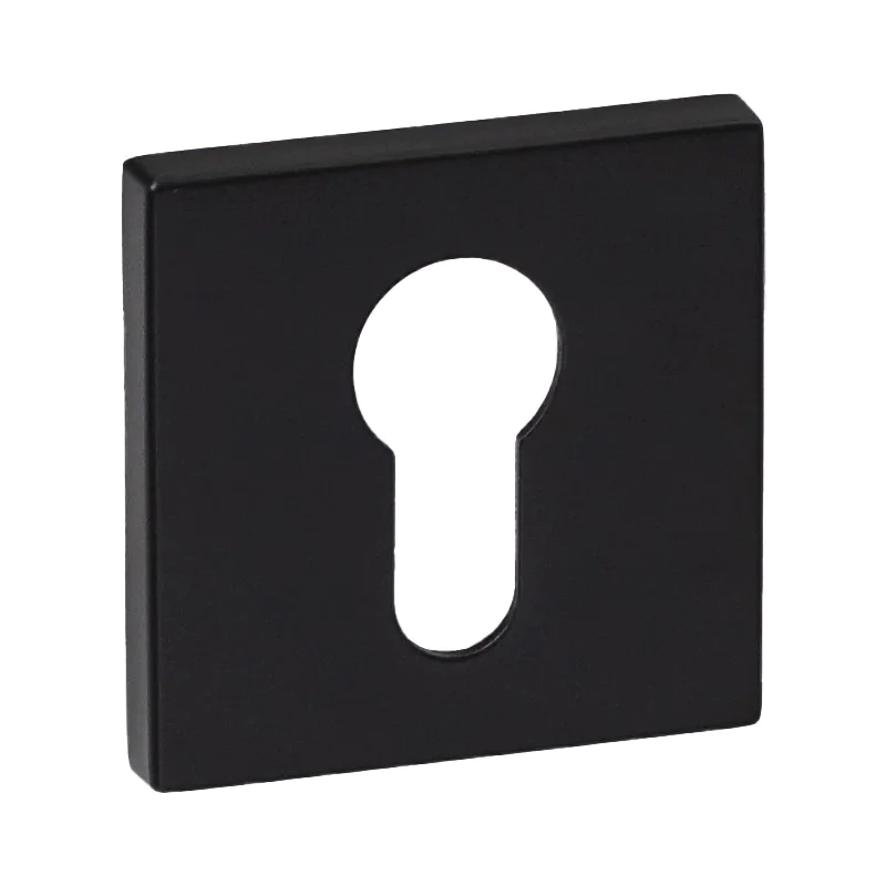 Rozeta kwadratowa VDS Paco Slim 6mm WB Czarna, 49-0619