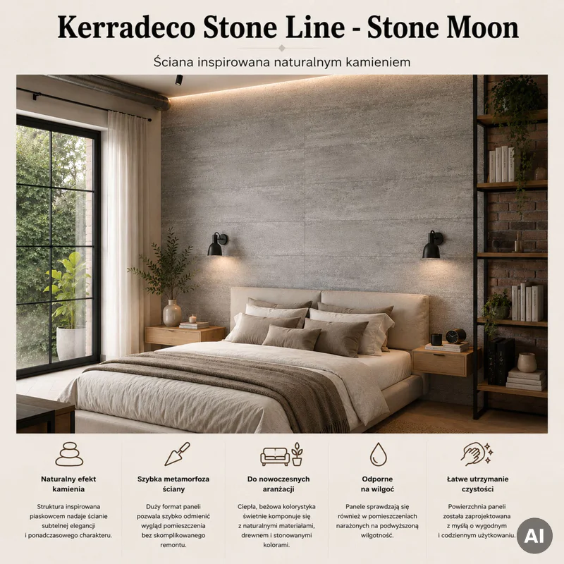 Panele ścienne Stone Moon, 3024821 - 3