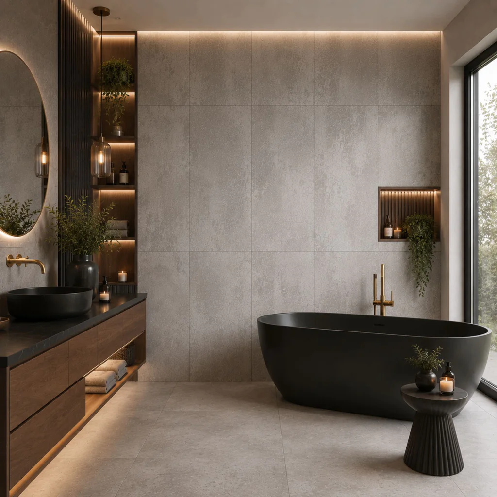 Panele ścienne Smoky Concrete, 6071455OP