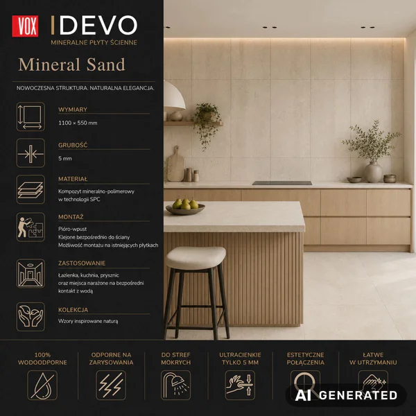 Panele ścienne Mineral Sand, 6071459OP - 3