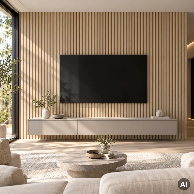 Lamele ścienne M Truffle Oak 16 x 265 cm, 6081196 - 2