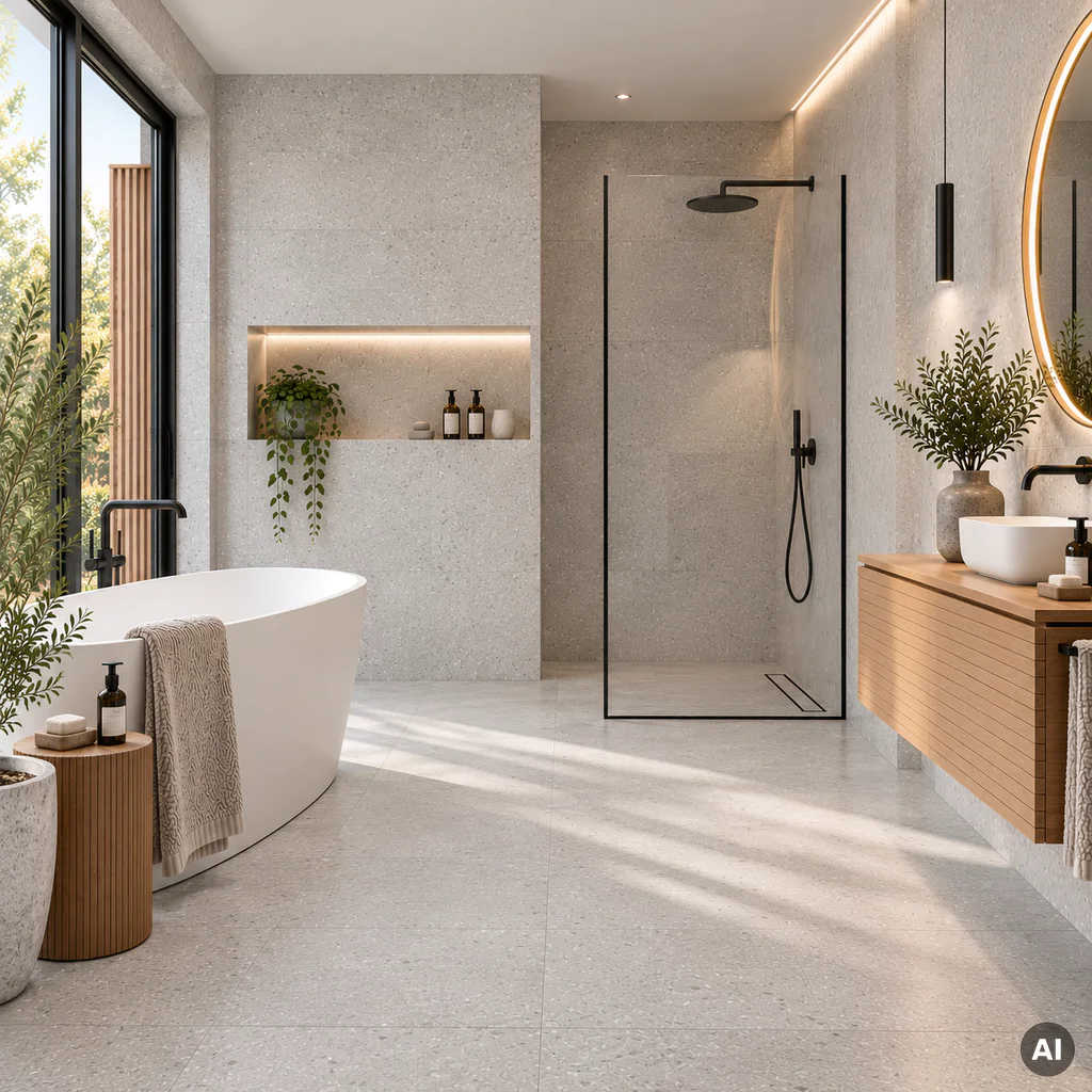 Panele ścienne SPC 120x60 Concrete Mist Matt, 6080030