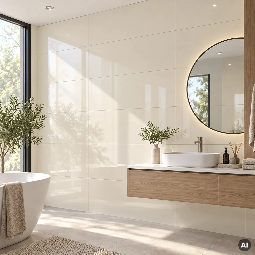 Panele ścienne SPC Light Beige 120X60 Gloss, 6080832