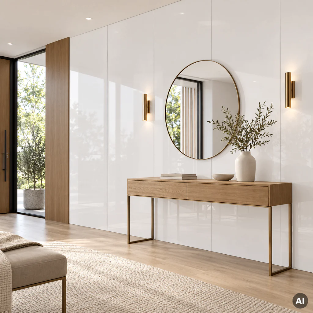 Panele ścienne SPC White 120X60 Gloss, 6073202