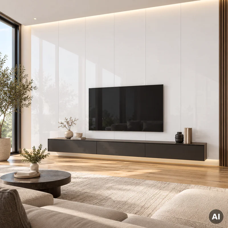 Panele ścienne SPC White 120X60 Gloss, 6073202 - 5