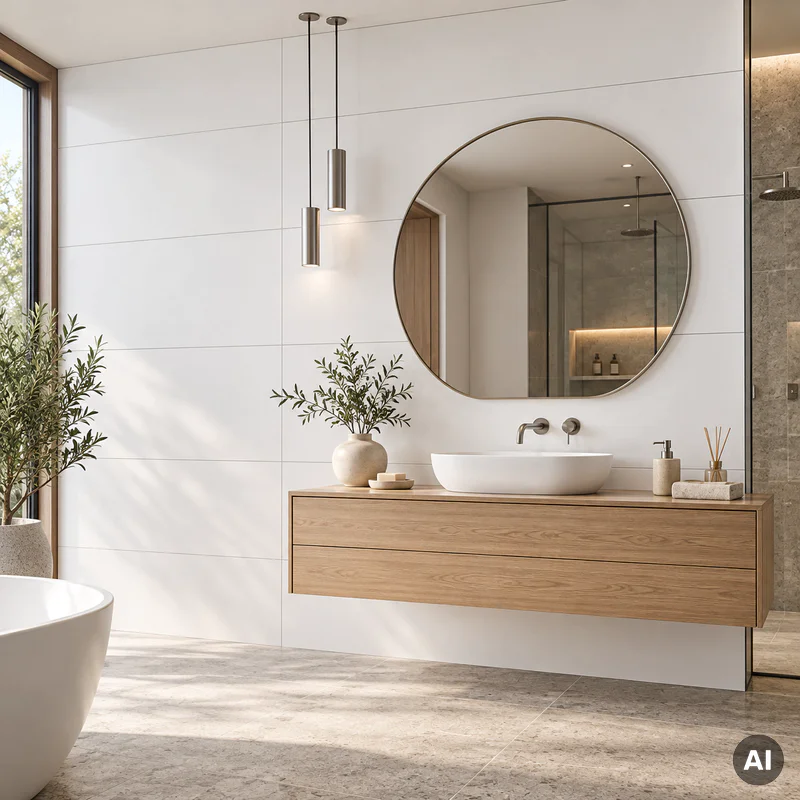 Panele ścienne SPC White 120X60 Matt, 6073203