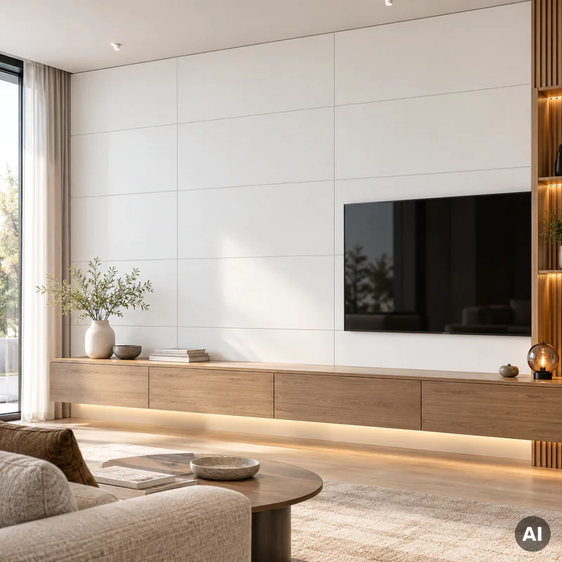Panele ścienne SPC White 120X60 Matt, 6073203 - 4