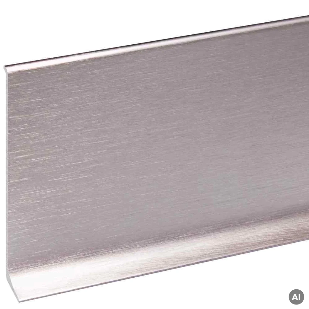 Listwa przypodłogowa Cezar Stal szczotkowana Inox EC43S 59mm, LP59-EC43S