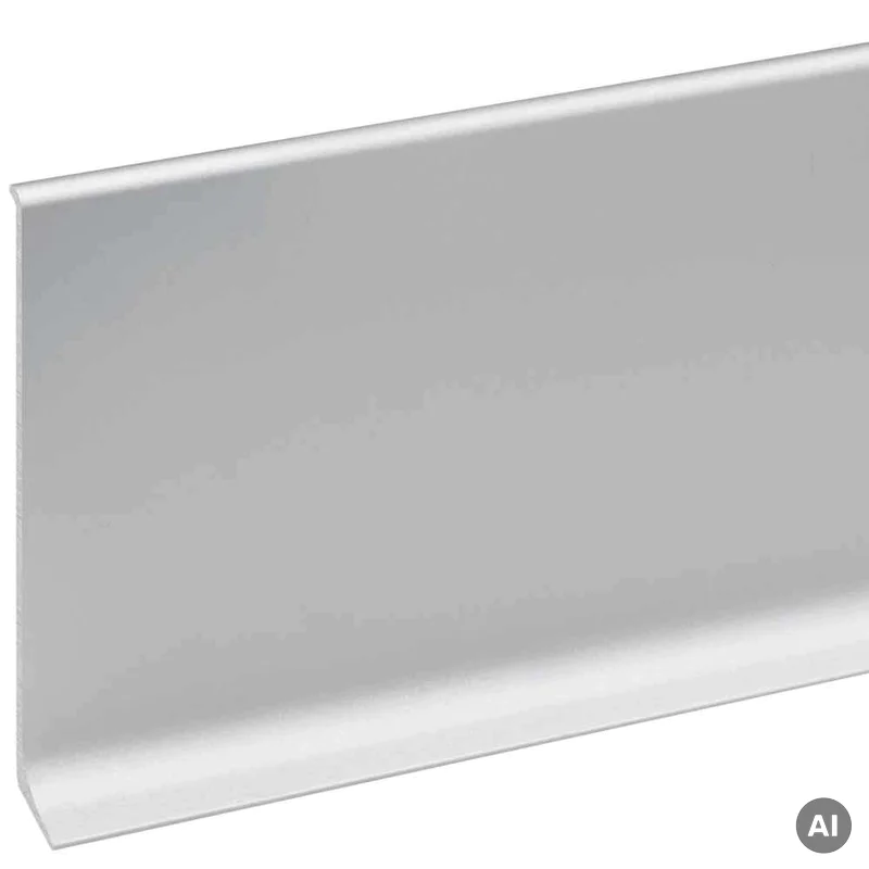 Listwa przypodłogowa Cezar Srebrna anodowana C0 59mm, LP59