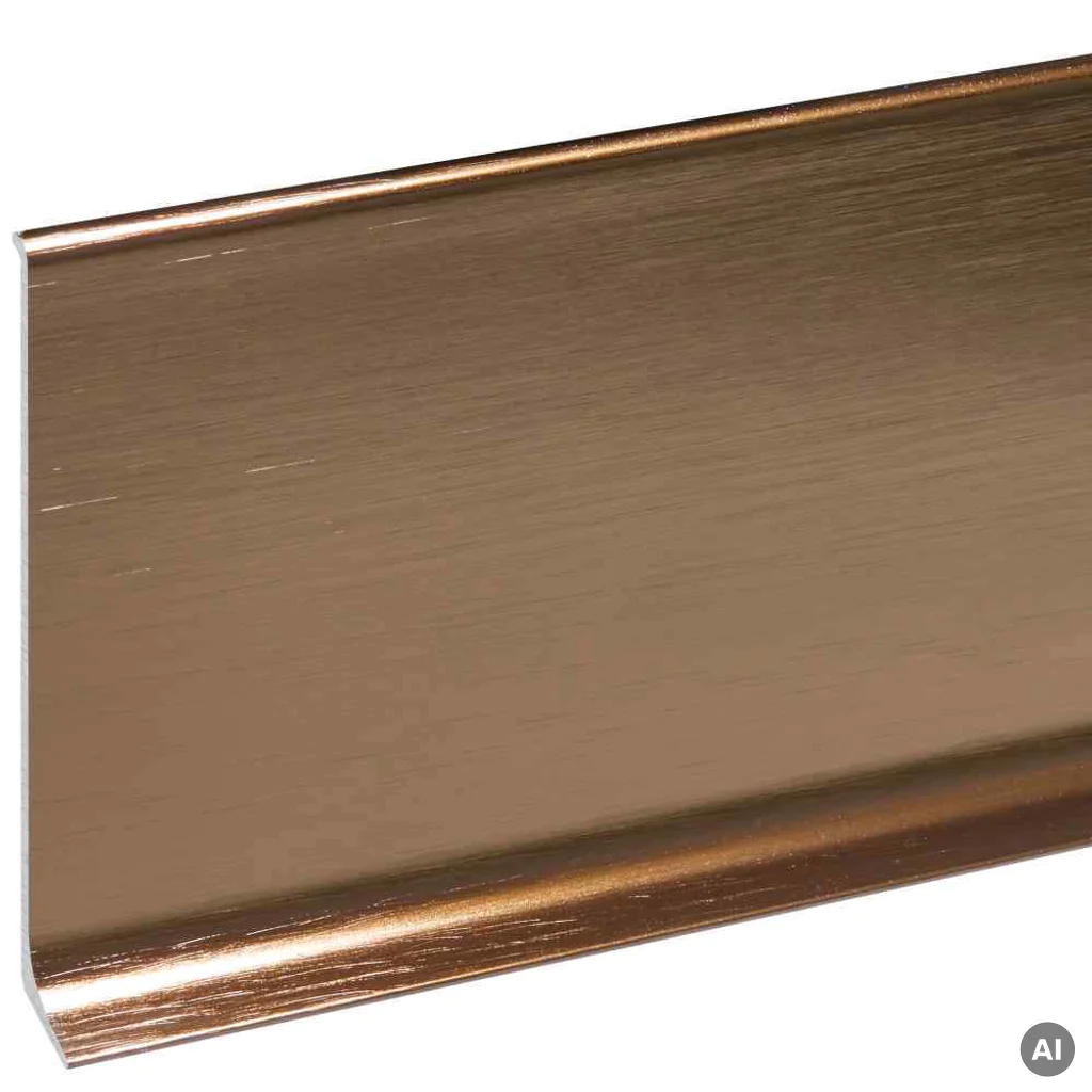Listwa przypodłogowa Cezar Miedziana EC40S 80mm, LP80-EC40S