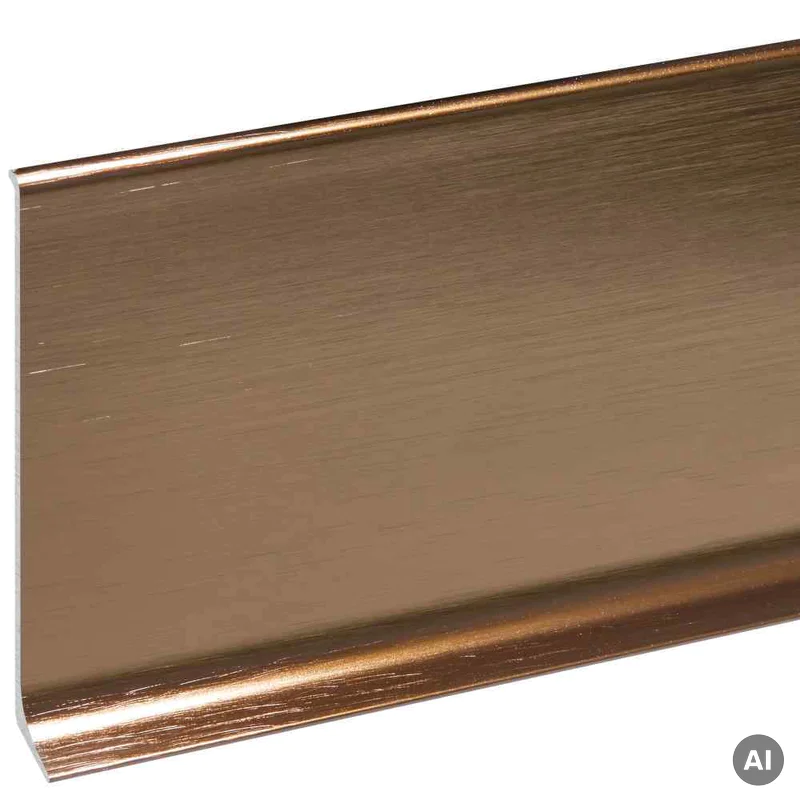 Listwa przypodłogowa Cezar Miedziana EC40S 80mm, LP80-EC40S