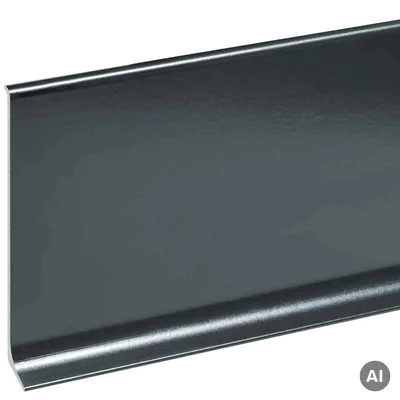 Listwa przypodłogowa Cezar Ciemny Grafit  RAL7021 80mm, LP80-RAL7021