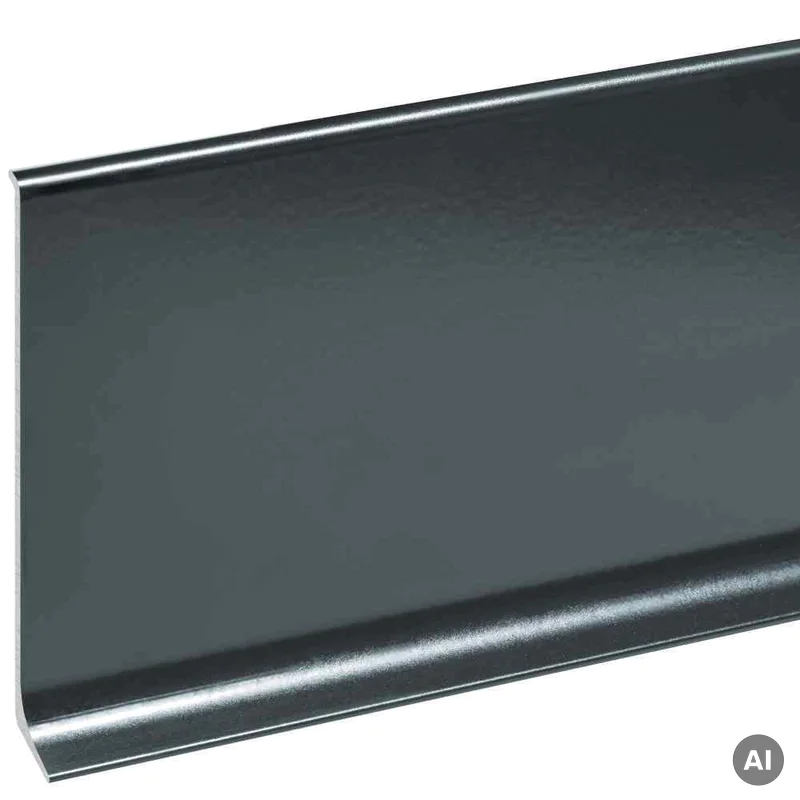 Listwa przypodłogowa Cezar Ciemny Grafit  RAL7021 80mm, LP8