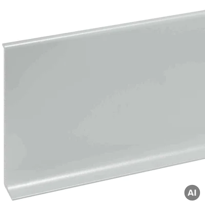 Listwa przypodłogowa Cezar Jasny Szary RAL7035 80mm, LP80-RAL7035