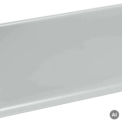 Listwa przypodłogowa Cezar Jasny Szary RAL7035 80mm, LP80-RAL7035