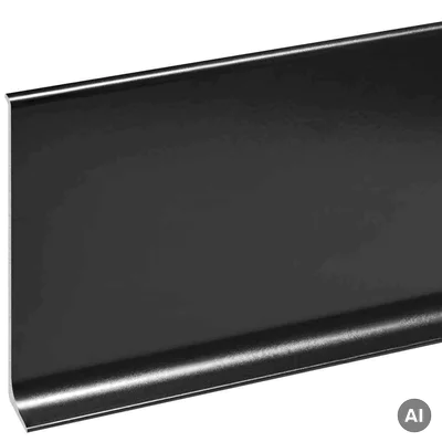 Listwa przypodłogowa Cezar Czarna RAL9005 80mm, LP80-RAL9005