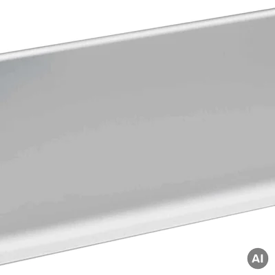Listwa przypodłogowa Cezar Srebrna anodowana C0 80mm, LP80