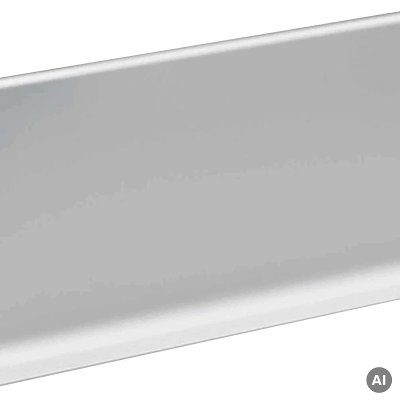 Listwa przypodłogowa Cezar Srebrna anodowana C0 80mm, LP80