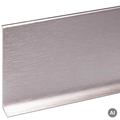 Listwa przypodłogowa Cezar Stal szczotkowana Inox EC43S 100mm, LP100-EC43S