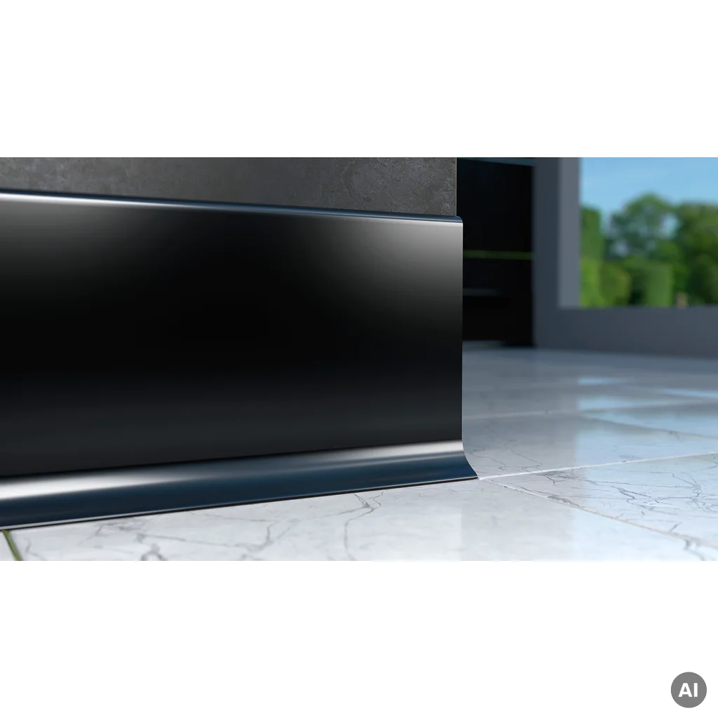 Listwa przypodłogowa Creativa Czarna RAL9005 100mm, LP100-RAL9005