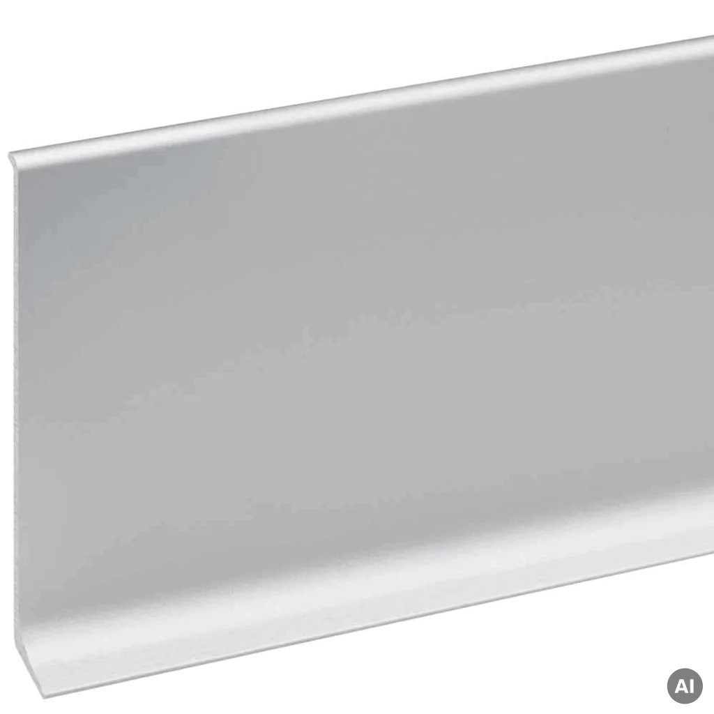 Listwa przypodłogowa Cezar Srebrna anodowana C0 100mm, LP100