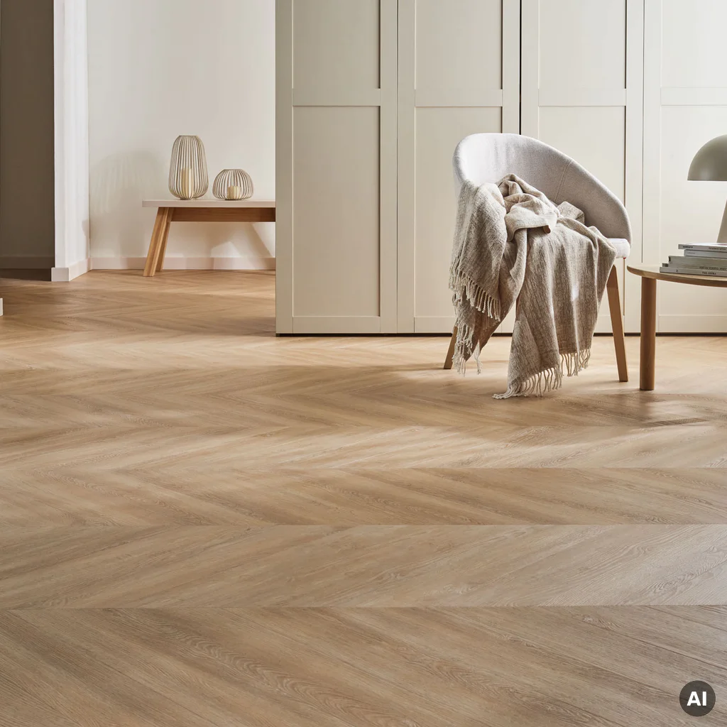 Panele winylowe ze zintegrowanym podkładem Dąb Olmedo Jasny 6 mm Klasa 33, 6077616