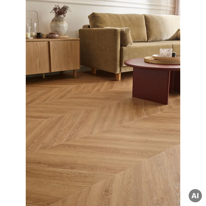 Panele winylowe ze zintegrowanym Dąb Arles Ciemny 6 mm Klas