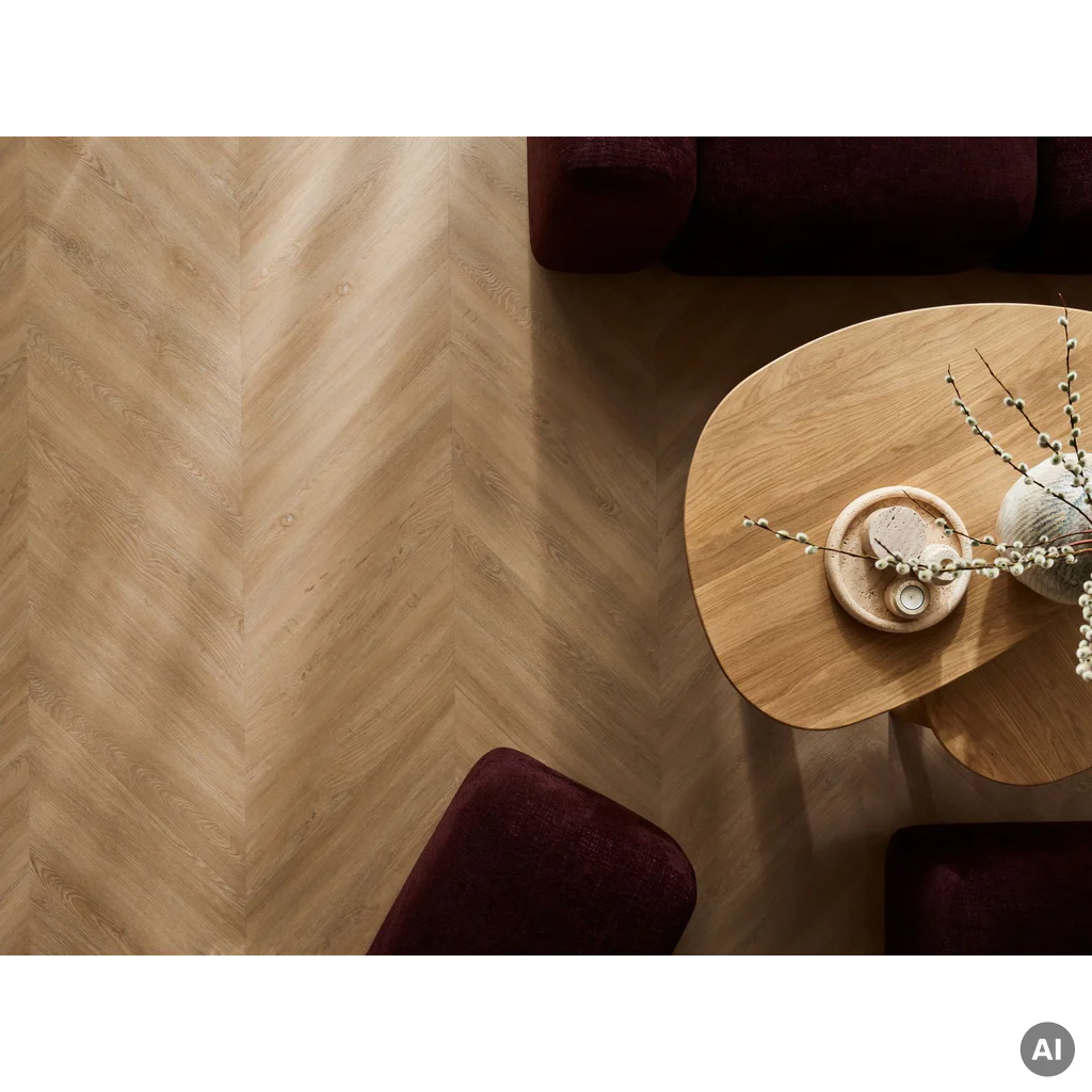 Panele winylowe ze zintegrowanym podkładem Dąb Grenoble Naturalny 6 mm Klasa 33, 6077615