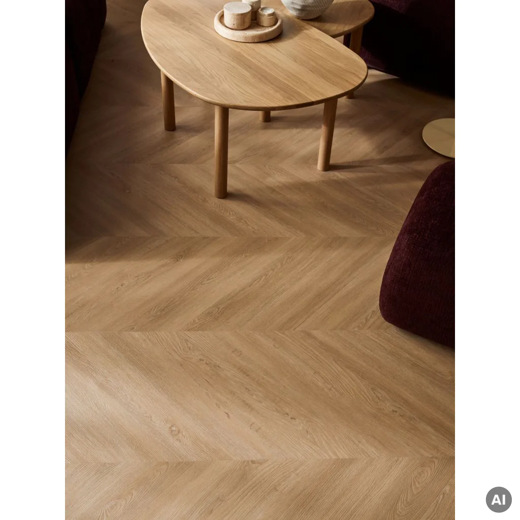 Panele winylowe ze zintegrowanym podkładem Dąb Grenoble Naturalny 6 mm Klasa 33, 6077615