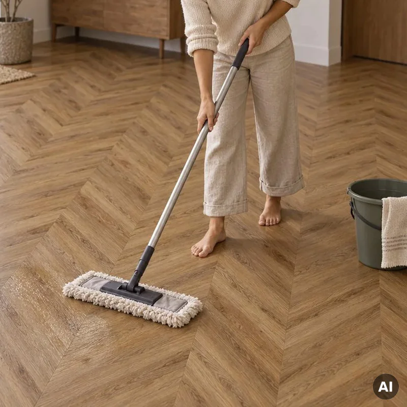 Panele winylowe Jodła Chevron Dąb Bergvann Ciemny 4.5 mm K