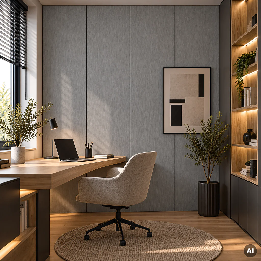 Panel ścienny dekoracyjny XL Brushed Steel 60 x 265 cm, 6073762
