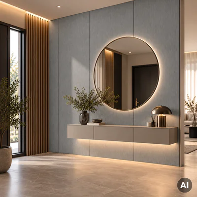 Panel ścienny dekoracyjny XL Brushed Steel 60 x 265 cm, 6073762