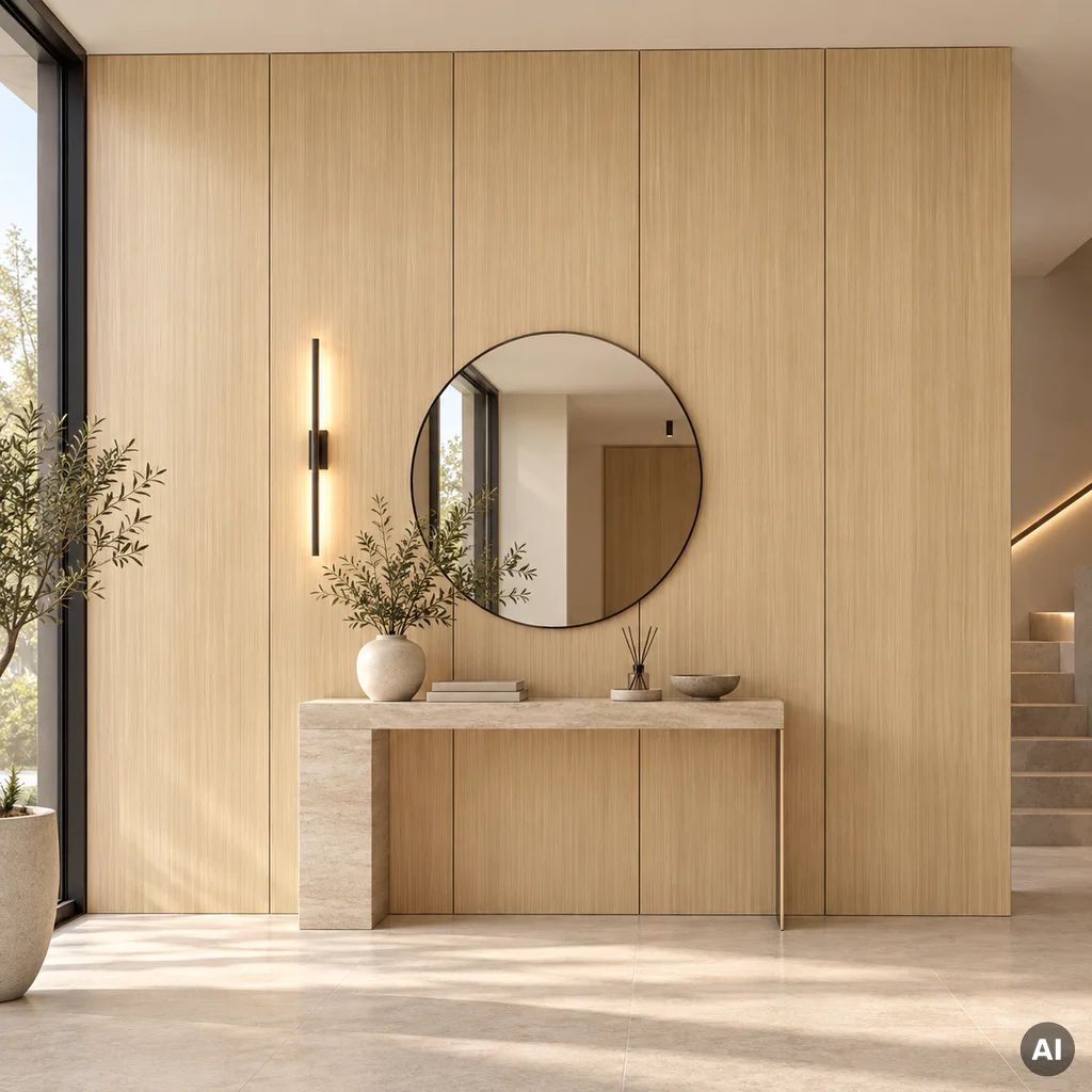Panel ścienny dekoracyjny XL Harmony Wood 60 x 265 cm, 6073756
