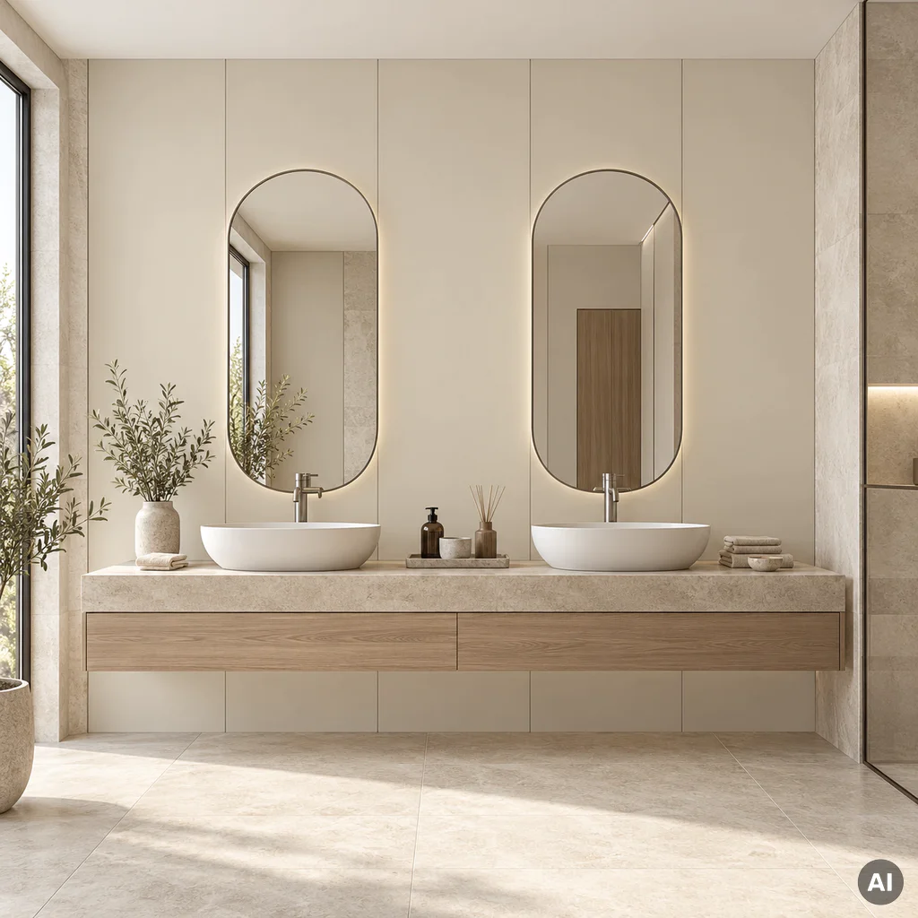 Panel ścienny dekoracyjny XL Satin Cream 60 x 265 cm, 6073760