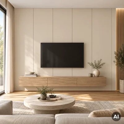 Panel ścienny dekoracyjny XL Satin Cream 60 x 265 cm, 6073760