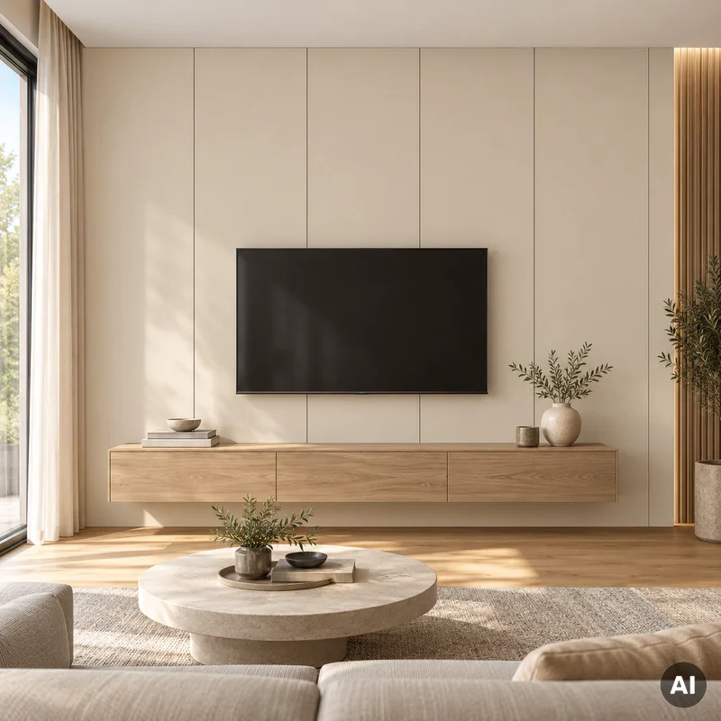 Panel ścienny dekoracyjny XL Satin Cream 60 x 265 cm, 60737