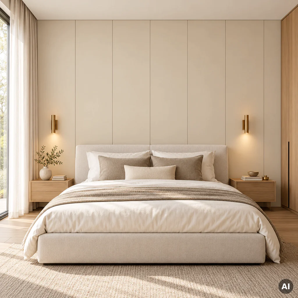 Panel ścienny dekoracyjny XL Satin Cream 60 x 265 cm, 6073760