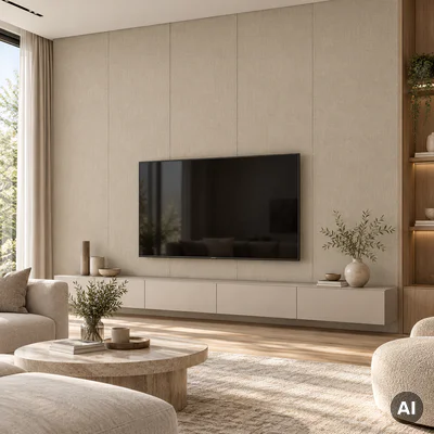 Panel ścienny dekoracyjny XL Linen Fabric 60 x 265 cm, 6075087