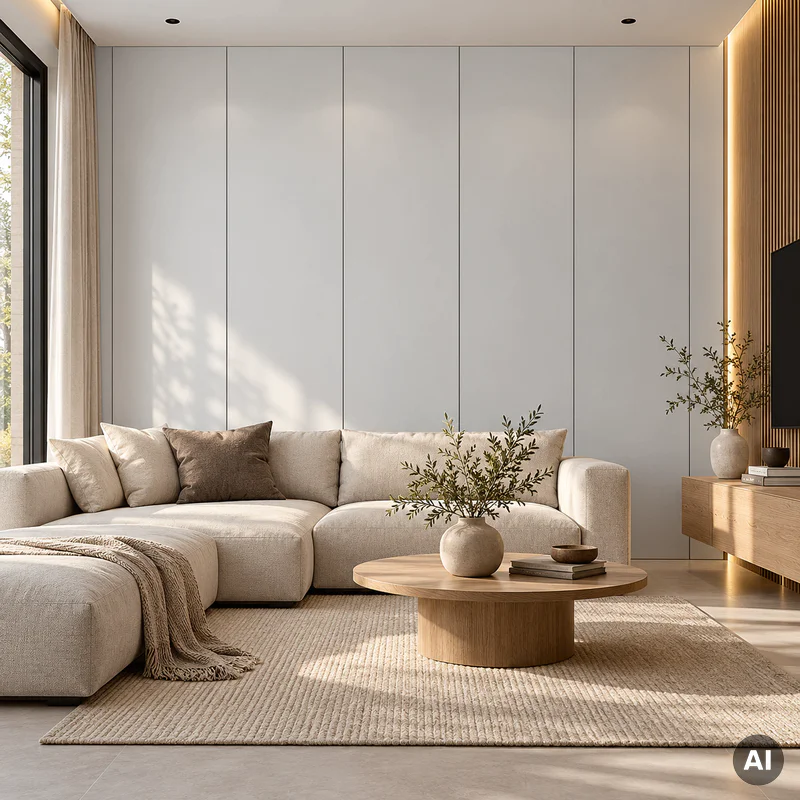 Panel ścienny dekoracyjny XL Soft White 60 x 265 cm, 607508