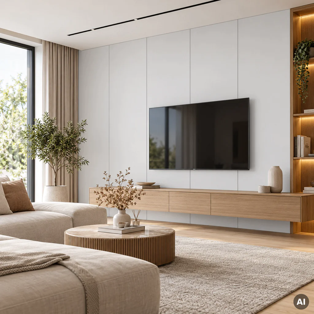 Panel ścienny dekoracyjny XL Soft White 60 x 265 cm, 6075085