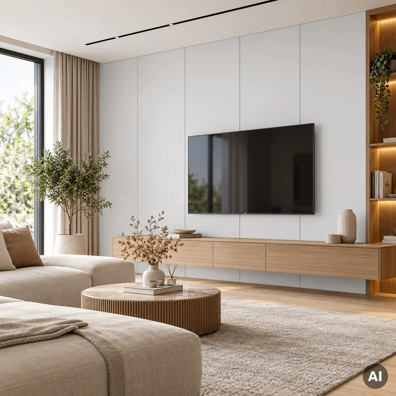 Panel ścienny dekoracyjny XL Soft White 60 x 265 cm, 607508